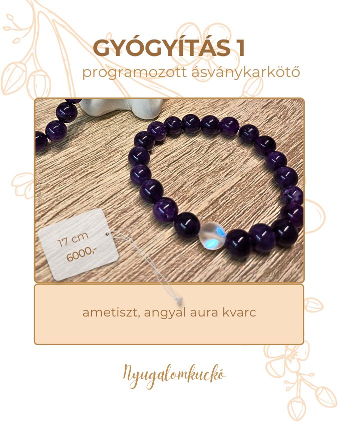 Gyógyítás 1 ásványkarkötő - Nyugalomkuckó