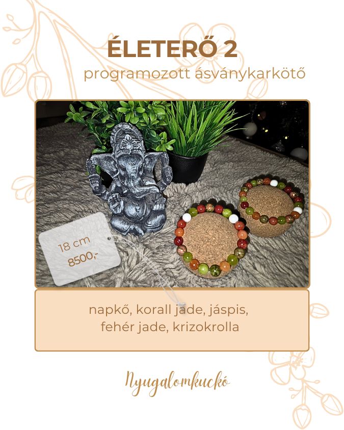 Életerő 2 ásványkarkötő - Nyugalomkuckó