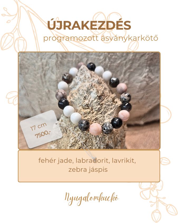 Újrakezdés ásványkarkötő - Nyugalomkuckó