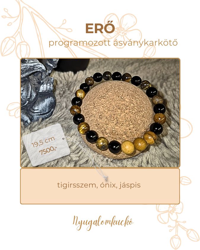 Erő ásványkarkötő - Nyugalomkuckó