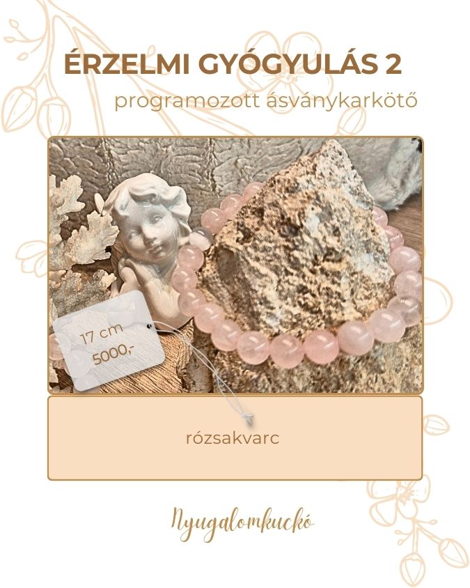 Érzelmi gyógyulás karkötő - Nyugalomkuckó