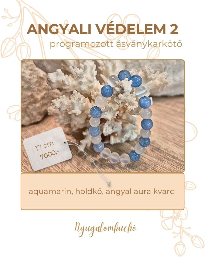 Angyali védelem 2 karkötő - Nyugalomkukcó